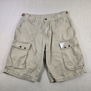 Eight 732 Cargo Shorts Mens 38 Khaki Cotton Utility Pockets Casual